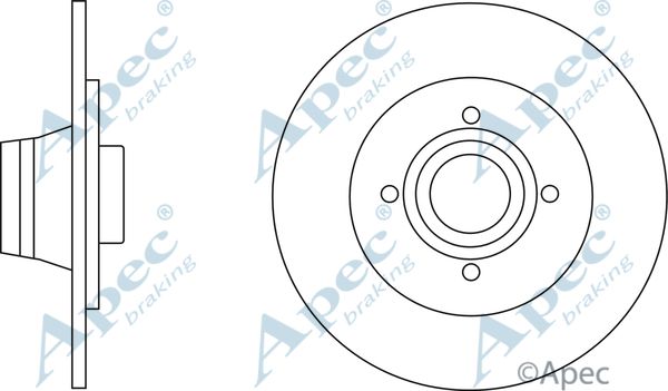 APEC BRAKING stabdžių diskas DSK2826